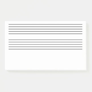 Riesiger Musiknoten Post-it Klebezettel