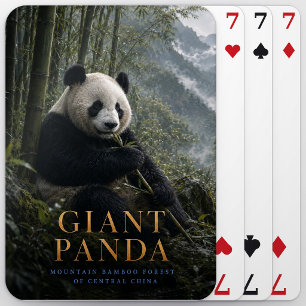 Riesiger Panda-Bambuswald-Tiere Poker Spielkarten