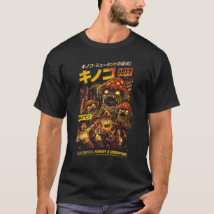 Riesiger Pilz Kaiju Angriff T-Shirt