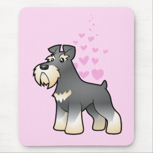 Riesiger/Standard-/Miniaturschnauzer-Liebe Mousepad