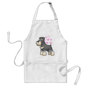 Riesiger/Standard-/Miniaturschnauzer-Liebe Schürze
