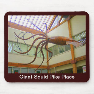 Riesiger Tintenfisch am Pike Place Public Market S Mousepad