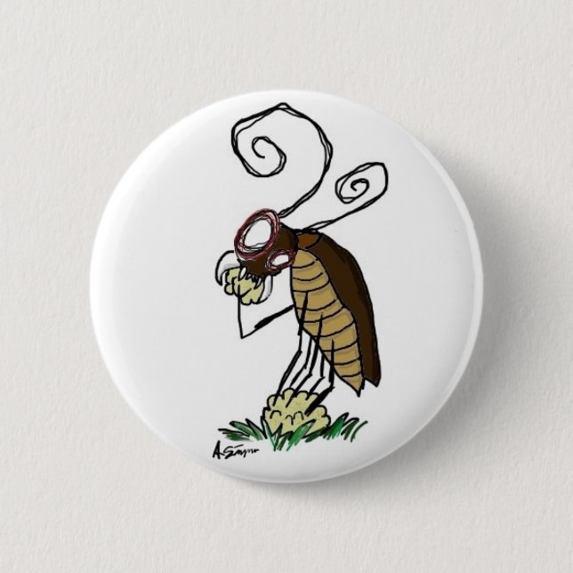 Riesiger Wanzen-Knopf Button (Vorderseite)
