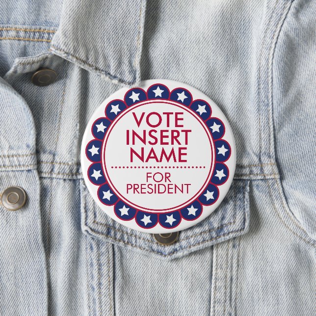 Riesiges 4" Benutzerdefiniertes Wahlverhalten Button (Beispiel)