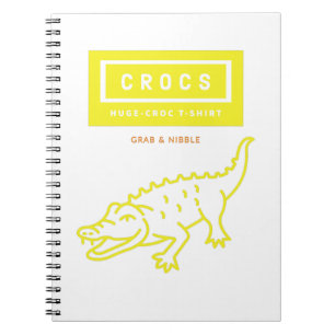 RIESIGES CROCS, Krokodil-T - Shirt-Design Notizblock