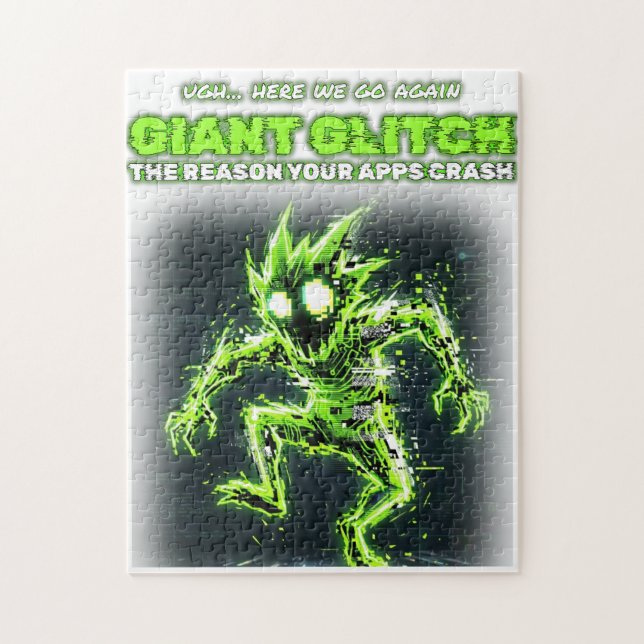 Riesiges Glitch-Monster-Puzzle (Vertikal)
