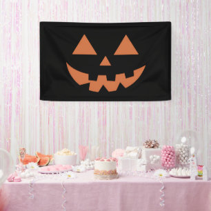 Riesiges Jack O' Lantern Gesicht Halloween-Kürbis Banner