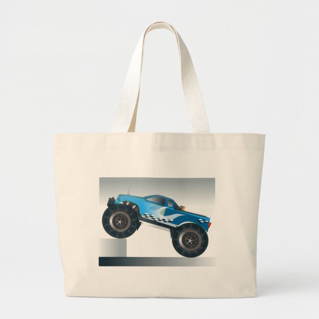 Riesiges Monster Truck Speedway-Lover Design Jumbo Stoffbeutel (Vorne)