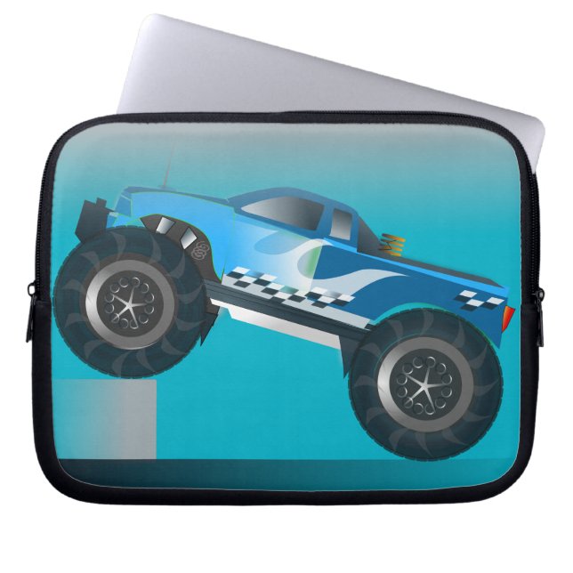 Riesiges Monster Truck Speedway-Lover Design Laptopschutzhülle (Vorderseite)