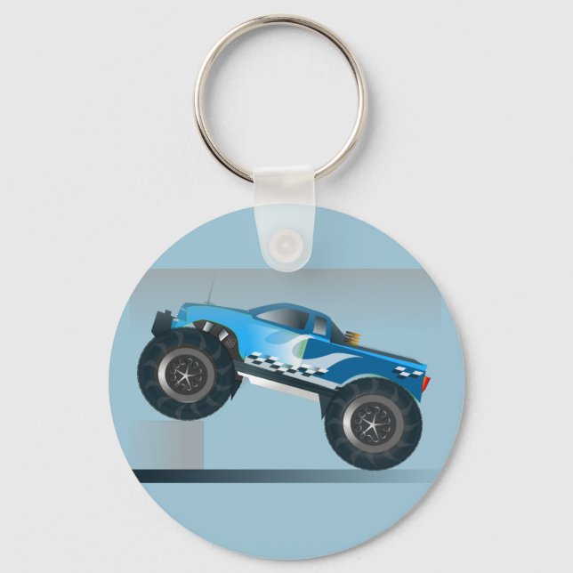 Riesiges Monster Truck Speedway-Lover Design Schlüsselanhänger (Vorderseite)