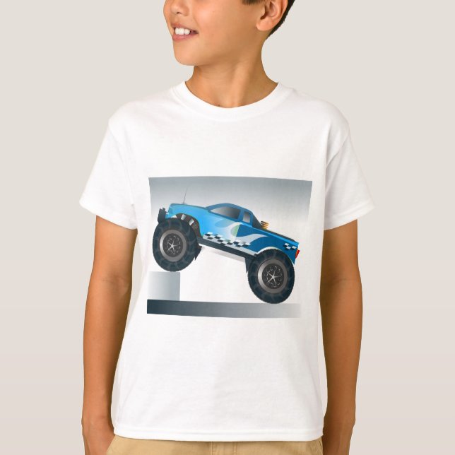 Riesiges Monster Truck Speedway-Lover Design T-Shirt (Vorderseite)