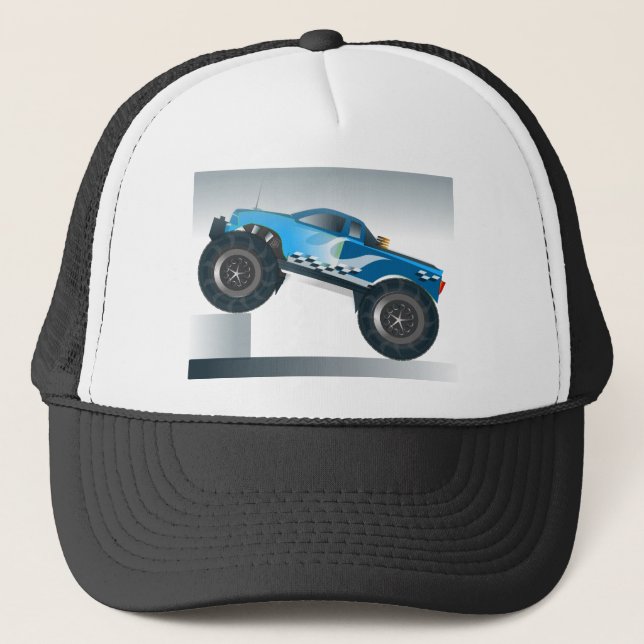 Riesiges Monster Truck Speedway-Lover Design Truckerkappe (Vorderseite)