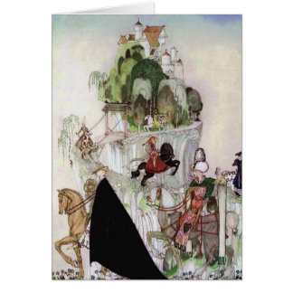 Riesiges Schloss auf einer Hügel-schönen Kunst