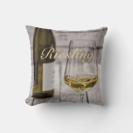 Riesling für Weißweinliebhaber Sommelier Geschenk Kissen