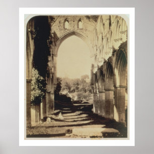 Rievaulx Abtei, Nordyorkshire, 1854 (Sepia-Foto Poster