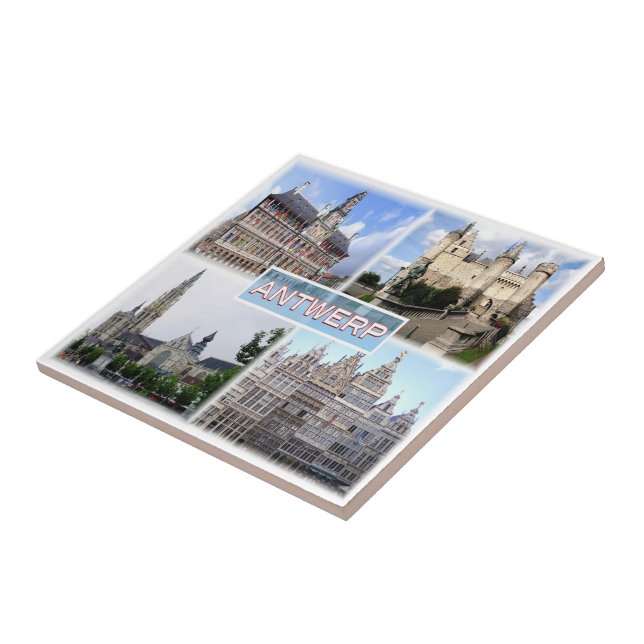 Rif. BE Antwerpen, Stadhuis, Het Steen, Fliese (Seite)