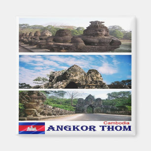 Rif. KH Kambodscha, Angkor Thom, Kühlschrank Magnet
