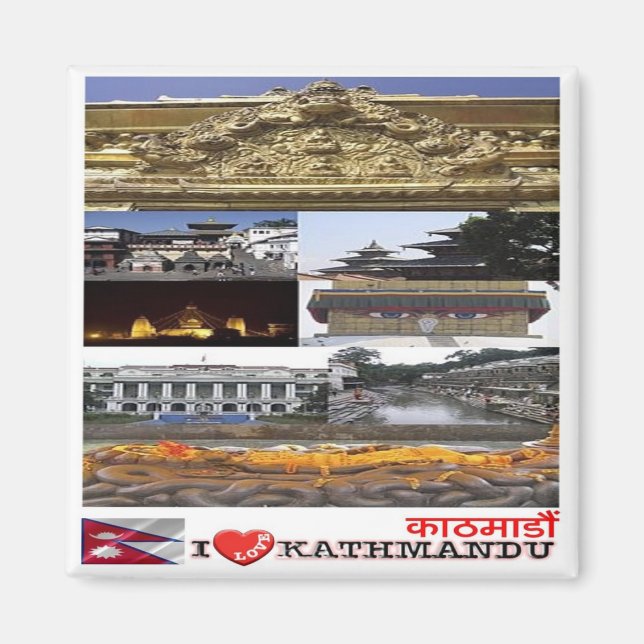 Rif. NP Nepal, Kathmandu, I-Liebe, Magnet (Vorne)