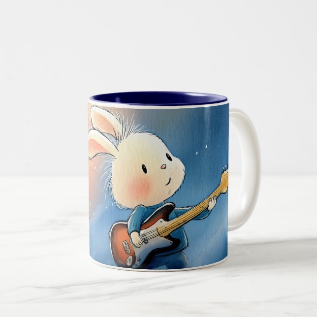 Riff Hard oder Go Zuhause Zwei-Tone-Tasse Zweifarbige Tasse (VorderseiteRechts)