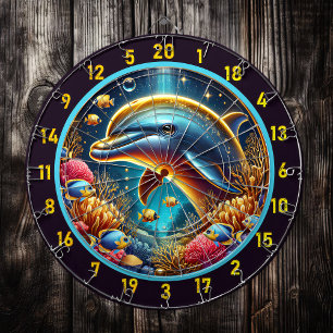 Riff Harmony Dolphin Dartboard Fun Dartscheibe