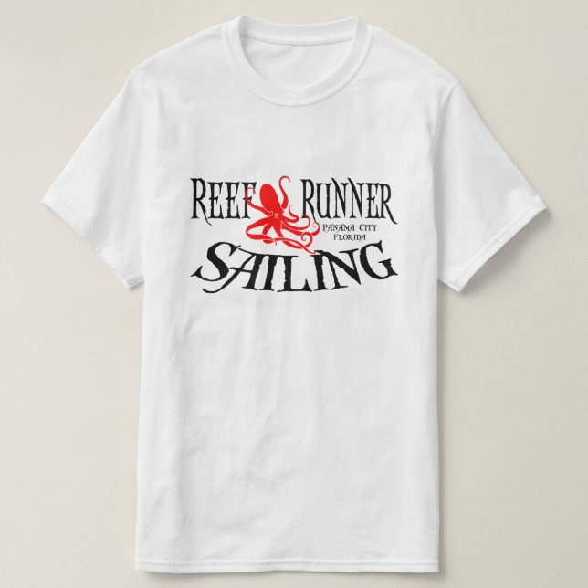 Riff-Läufer-Segeln - Kraken-T-Shirt T-Shirt (Design vorne)