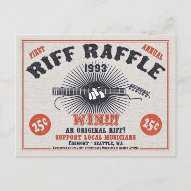 Riff Raffle Postkarte (Vorderseite)
