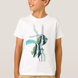 Riffbarsch, gestreifter Fisch Unterwasser T-Shirt