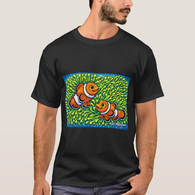 Riffbarsche Der Clownfisch T-Shirt (Vorderseite)