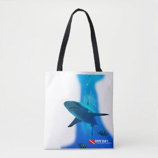 Riffhaie schwimmen im Blau Tasche
