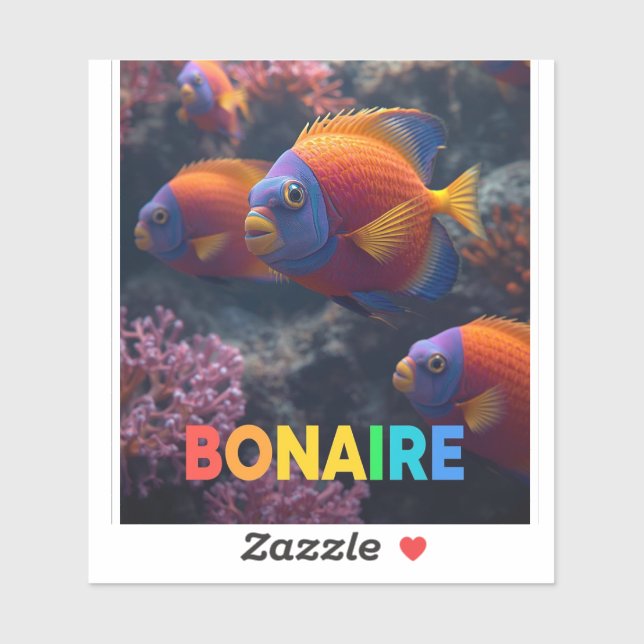 Riffische in Bonaire Aufkleber (Blatt)