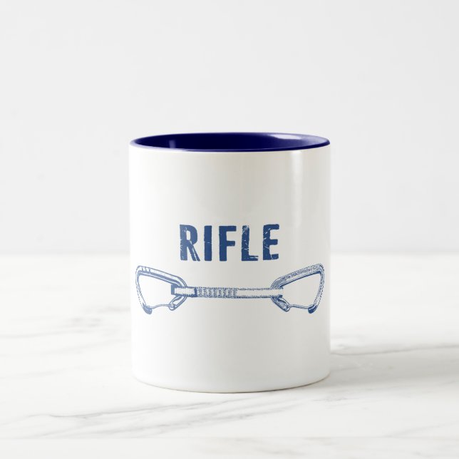 Rifle Colorado Rock Klettersteig Zweifarbige Tasse (Mittel)
