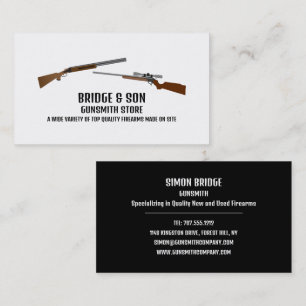 Rifle & Shotgun, Gunsmith, Gunstore Visitenkarte