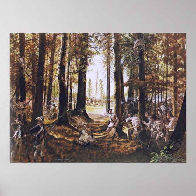 Riflemen in Saratoga Poster (Vorne)