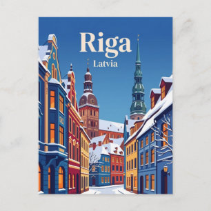 Riga Altstadt Lettland Postkarte