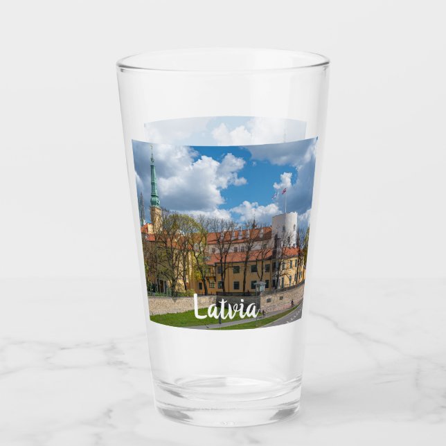 Riga Castle in Riga, Lettland Glas (Vorderseite)