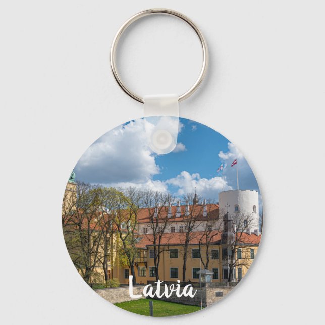 Riga Castle in Riga, Lettland Schlüsselanhänger (Vorderseite)