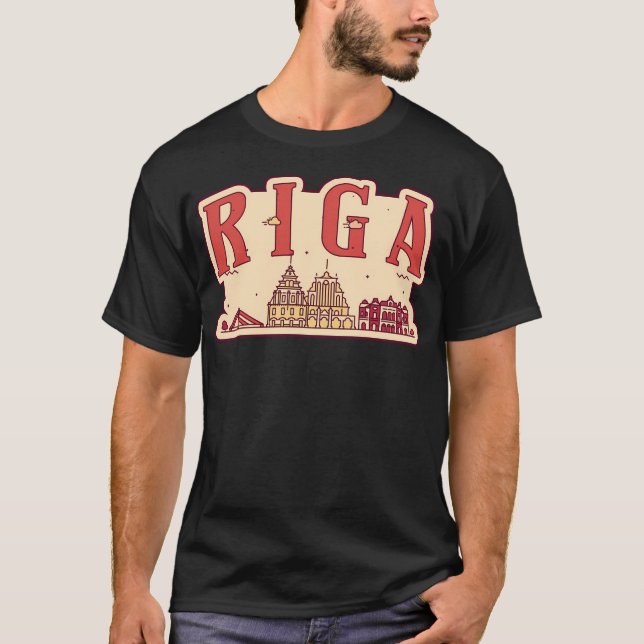 Riga City T-Shirt (Vorderseite)