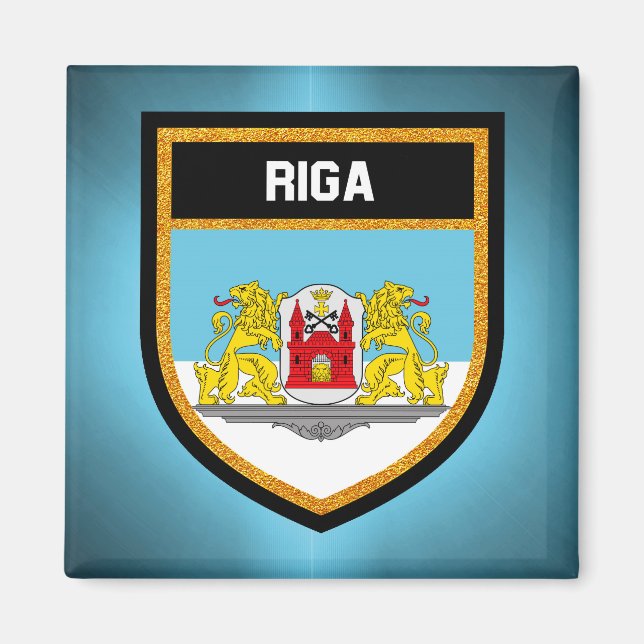 Riga Flag Magnet (Vorne)