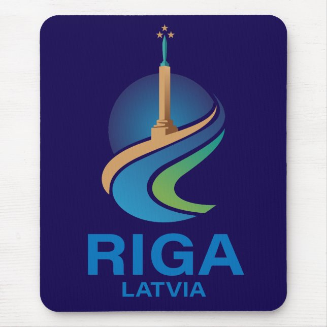 Riga Latvia Mousepad (Vorne)
