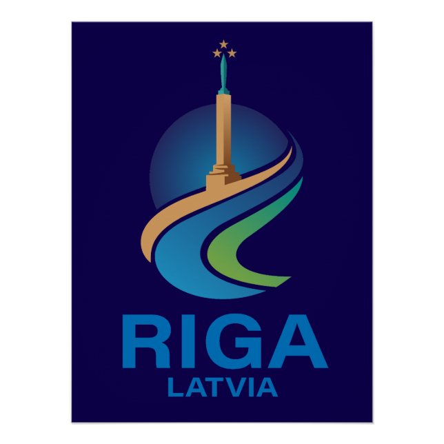 Riga Latvia Poster (Vorderseite)