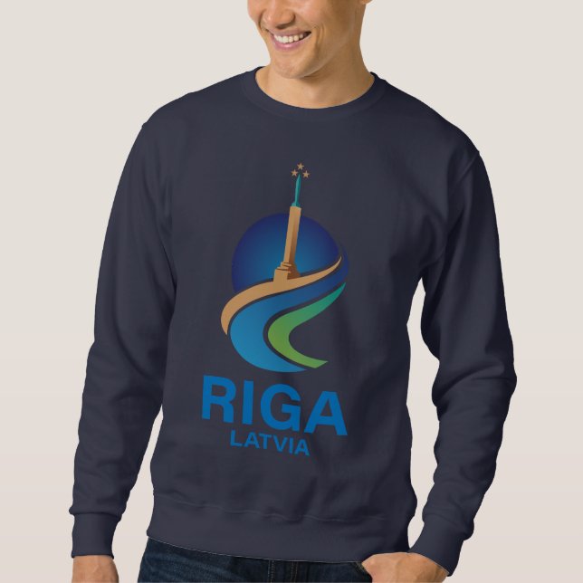 Riga Latvia Sweatshirt (Vorderseite)