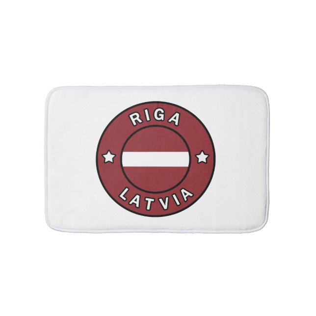 Riga Lettland Badematte (Vorderseite)