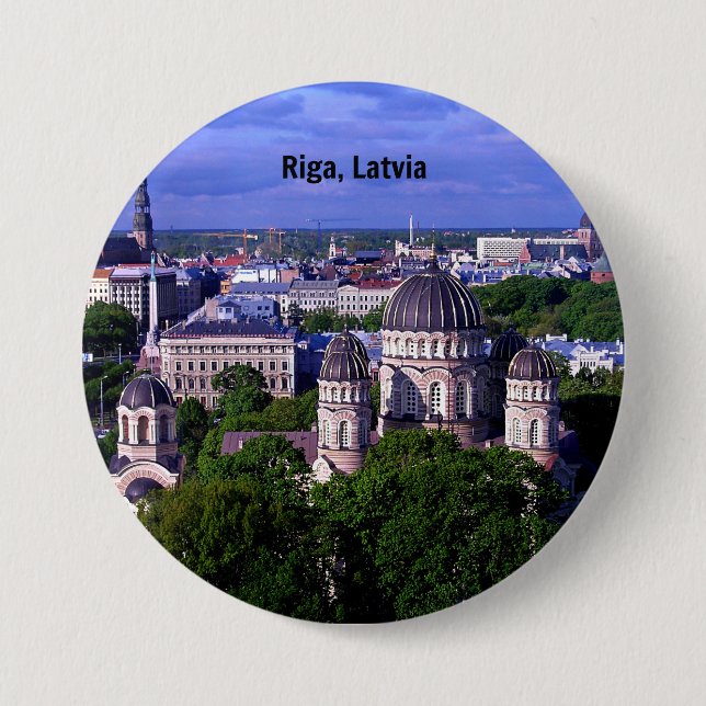 Riga, Lettland, Button (Vorderseite)