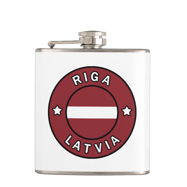 Riga Lettland Flachmann (Vorderseite)