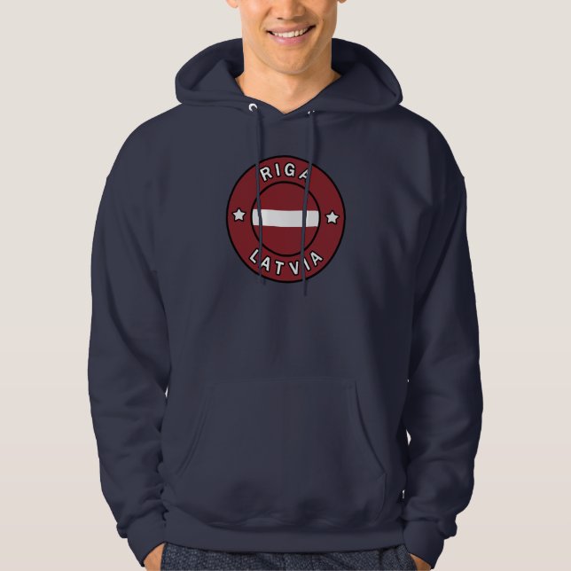 Riga Lettland Hoodie (Vorderseite)