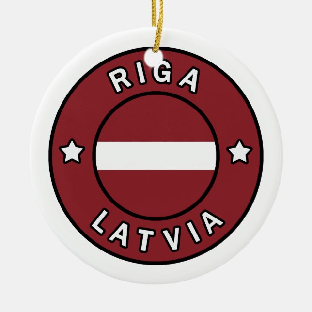 Riga Lettland Keramik Ornament (Vorne)