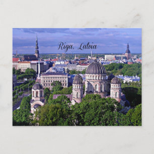 Riga, Lettland Postkarte