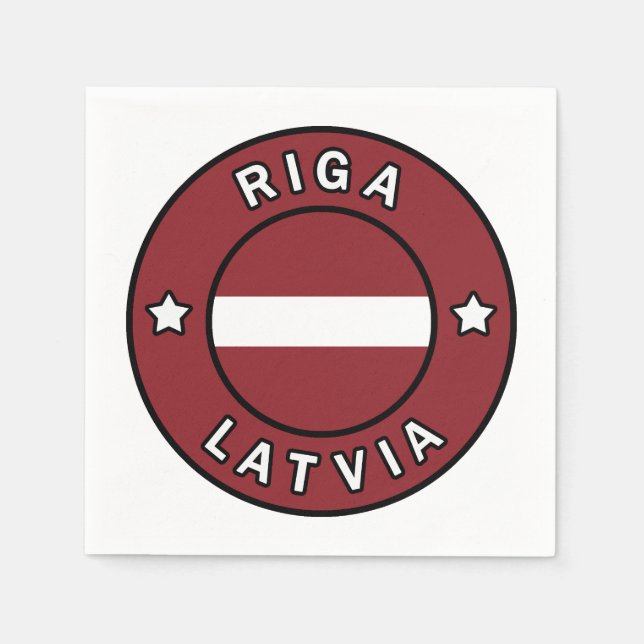 Riga Lettland Serviette (Vorderseite)