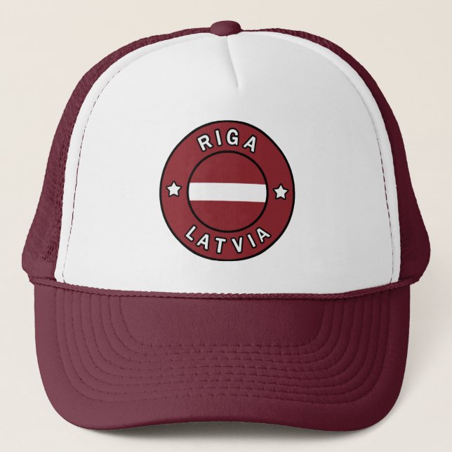 Riga Lettland Truckerkappe (Vorderseite)