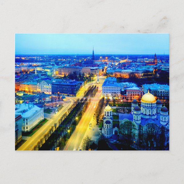 Riga Postkarte (Vorderseite)